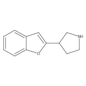 Pyrrolidine, 3-(2-benzofuranyl)- Structure