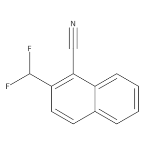 1-Cyano-2-(difluoromethyl)naphthalene Structure