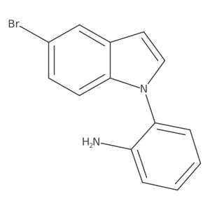 2-(5-Bromo-1H-indol-1-yl)benzenamine Structure