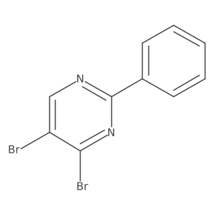 4,5-Dibromo-2-phenylpyrimidine Structure