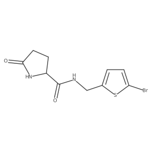 n-((5-Bromothiophen-2-yl)methyl)-5-oxopyrrolidine-2-carboxamide Structure