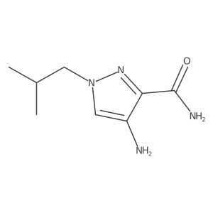 4-amino-1-(2-methylpropyl)-1H-pyrazole-3-carboxamide Structure