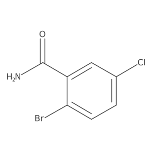 2-Bromo-5-chlorobenzamide结构式