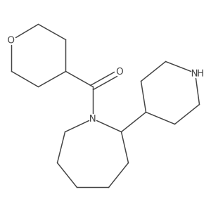 1-[(Oxan-4-yl)carbonyl]-2-(piperidin-4-yl)azepane结构式