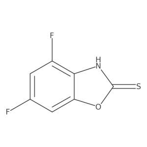 4,6-Difluoro-1,3-benzoxazole-2-thiol Structure