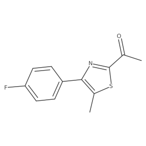 1-[4-(4-Fluorophenyl)-5-methyl-1,3-thiazol-2-yl]ethan-1-one结构式