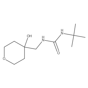 1-(tert-butyl)-3-((4-hydroxytetrahydro-2H-pyran-4-yl)methyl)urea Structure