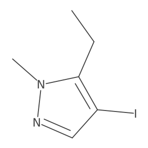 5-Ethyl-4-iodo-1-methyl-1H-pyrazole Structure