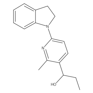 1-(6-(Indolin-1-yl)-2-methylpyridin-3-yl)propan-1-ol Structure