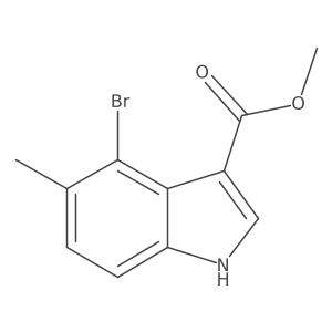 Methyl 4-Bromo-5-methylindole-3-carboxylate Structure