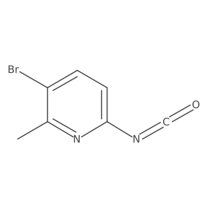 3-Bromo-6-isocyanato-2-methylpyridine Structure