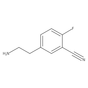 5-(2-Aminoethyl)-2-fluorobenzonitrile Structure