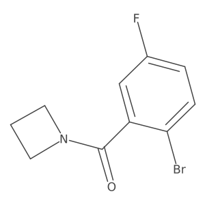 1-(2-Bromo-5-fluorobenzoyl)azetidine Structure
