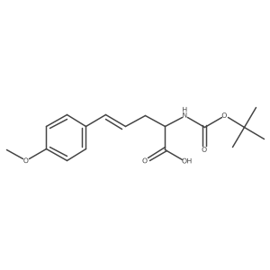 (S)-2-((Tert-butoxycarbonyl)amino)-5-(4-methoxyphenyl)pent-4-enoic acid Structure