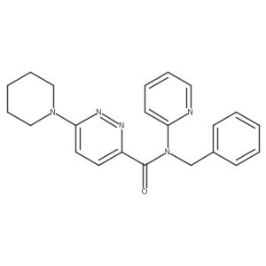 N-benzyl-6-(piperidin-1-yl)-N-(pyridin-2-yl)pyridazine-3-carboxamide Structure
