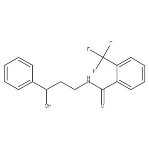 N-(3-hydroxy-3-phenylpropyl)-2-(trifluoromethyl)benzamide结构式