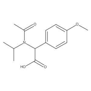 2-(4-methoxyphenyl)-2-[N-(propan-2-yl)acetamido]acetic acid Structure