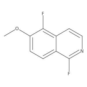 1,5-Difluoro-6-methoxyisoquinoline Structure