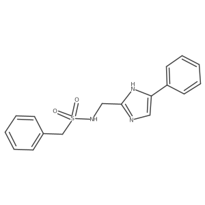 1-phenyl-N-((4-phenyl-1H-imidazol-2-yl)methyl)methanesulfonamide Structure