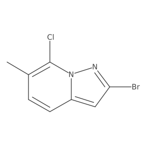 Pyrazolo[1,5-a]pyridine, 2-bromo-7-chloro-6-methyl- Structure