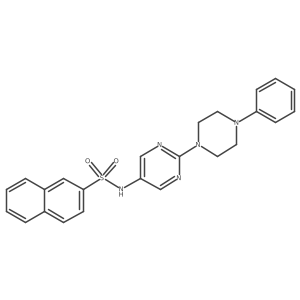 N-[2-(4-Phenylpiperazin-1-YL)pyrimidin-5-YL]naphthalene-2-sulfonamide Structure