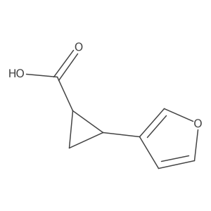 (1R,2R)-2-(furan-3-yl)cyclopropane-1-carboxylic acid Structure