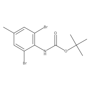 tert-butyl N-(2,6-dibromo-4-methylphenyl)carbamate结构式