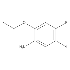 2-Ethoxy-4-fluoro-5-iodoaniline结构式