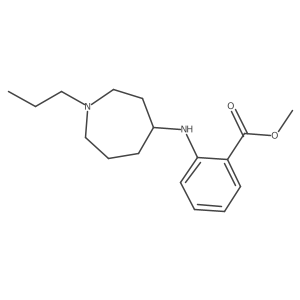 Benzoic acid, 2-[(hexahydro-1-propyl-1H-azepin-4-yl)amino]-, methyl ester结构式