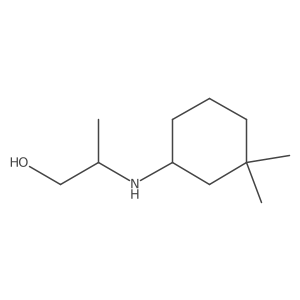 2-[(3,3-Dimethylcyclohexyl)amino]propan-1-ol Structure