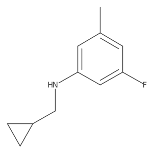 N-(cyclopropylmethyl)-3-fluoro-5-methylaniline结构式