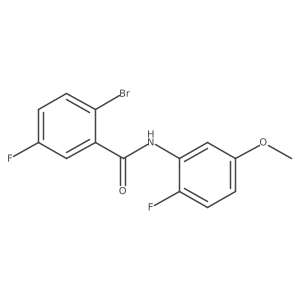 Benzamide, 2-bromo-5-fluoro-N-(2-fluoro-5-methoxyphenyl)-结构式