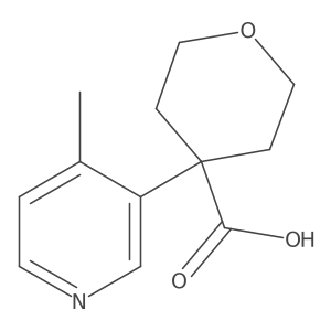 4-(4-Methylpyridin-3-yl)oxane-4-carboxylic acid Structure