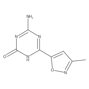 4-Amino-6-(3-methyl-1,2-oxazol-5-YL)-2,5-dihydro-1,3,5-triazin-2-one Structure