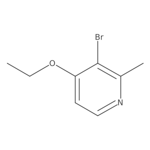 3-Bromo-4-ethoxy-2-methylpyridine Structure