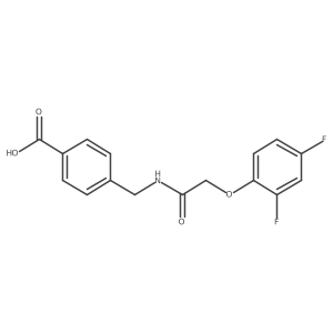 4-[[[2-(2,4-Difluorophenoxy)acetyl]amino]methyl]benzoic Acid Structure