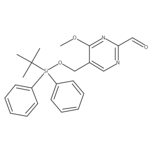 5-(((Tert-butyldiphenylsilyl)oxy)methyl)-4-methoxypyrimidine-2-carbaldehyde Structure
