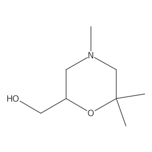 (4,6,6-Trimethylmorpholin-2-yl)methanol结构式