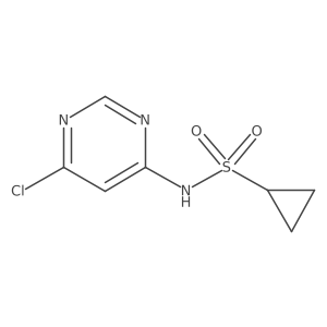 N-(6-Chloro-4-pyrimidinyl)cyclopropanesulfonamide结构式