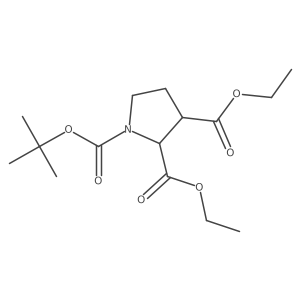 1-Tert-butyl 2,3-diethyl pyrrolidine-1,2,3-tricarboxylate Structure