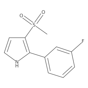 2-(3-Fluorophenyl)-3-(methylsulfonyl)-1H-pyrrole Structure