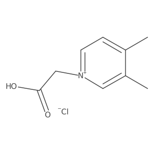 1-(Carboxymethyl)-3,4-dimethylpyridinium chloride结构式