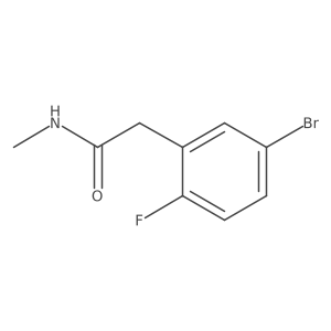 2-(5-bromo-2-fluoro-phenyl)-N-methyl-acetamide Structure