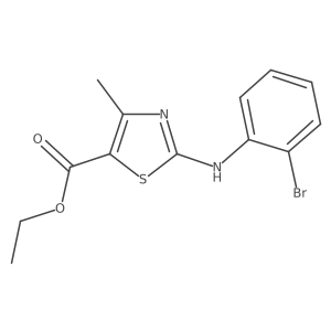 Ethyl 2-[(2-bromophenyl)amino]-4-methyl-1,3-thiazole-5-carboxylate Structure