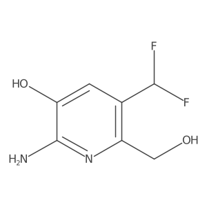 2-Amino-5-(difluoromethyl)-6-(hydroxymethyl)pyridin-3-ol Structure