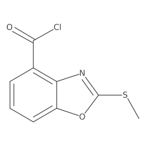 2-(Methylthio)benzo[d]oxazole-4-carbonyl chloride结构式