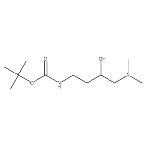 Tert-butyl (4-(dimethylamino)-3-hydroxybutyl)carbamate Structure