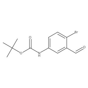 tert-butyl N-(4-bromo-3-formylphenyl)carbamate Structure