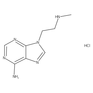 9-(2-(methylamino)ethyl)-9H-purin-6-amine hydrochloride结构式