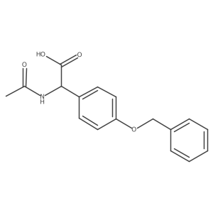 2-[4-(Benzyloxy)phenyl]-2-acetamidoacetic acid结构式
